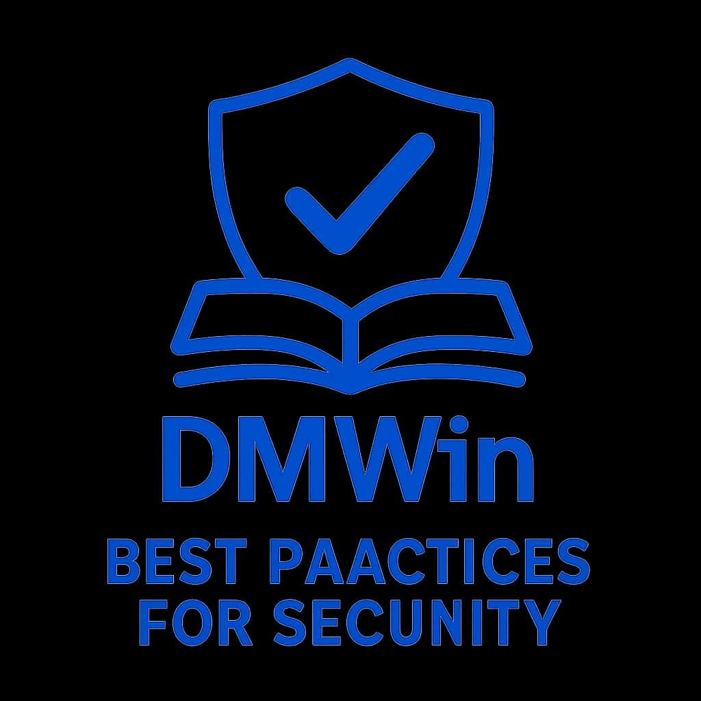 Icon representing DMWin security best practices.