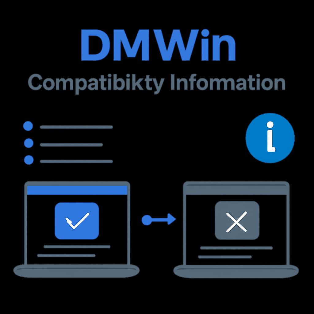 An educational diagram about DMWin Compatibility Information.