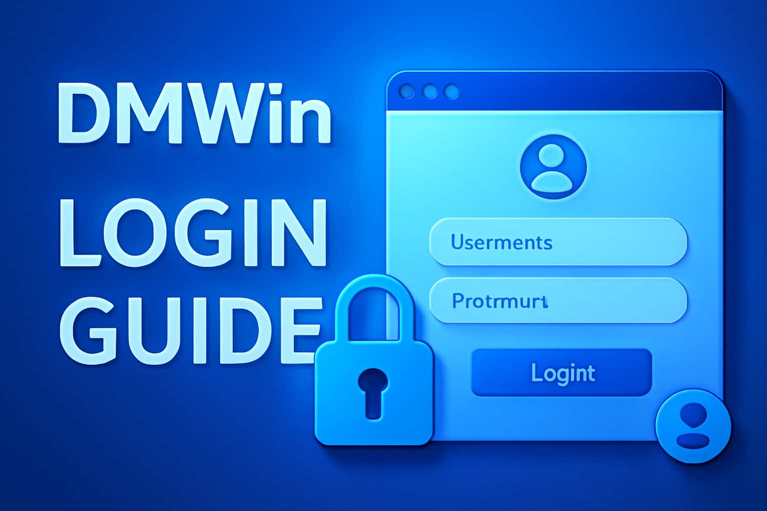 An informative visual representation of the DMWin Login Guide setup process.