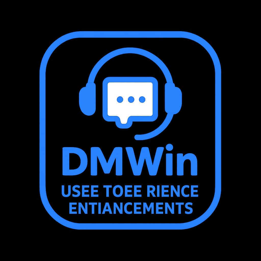 A simple badge representing DMWin User Experience Enhancements.