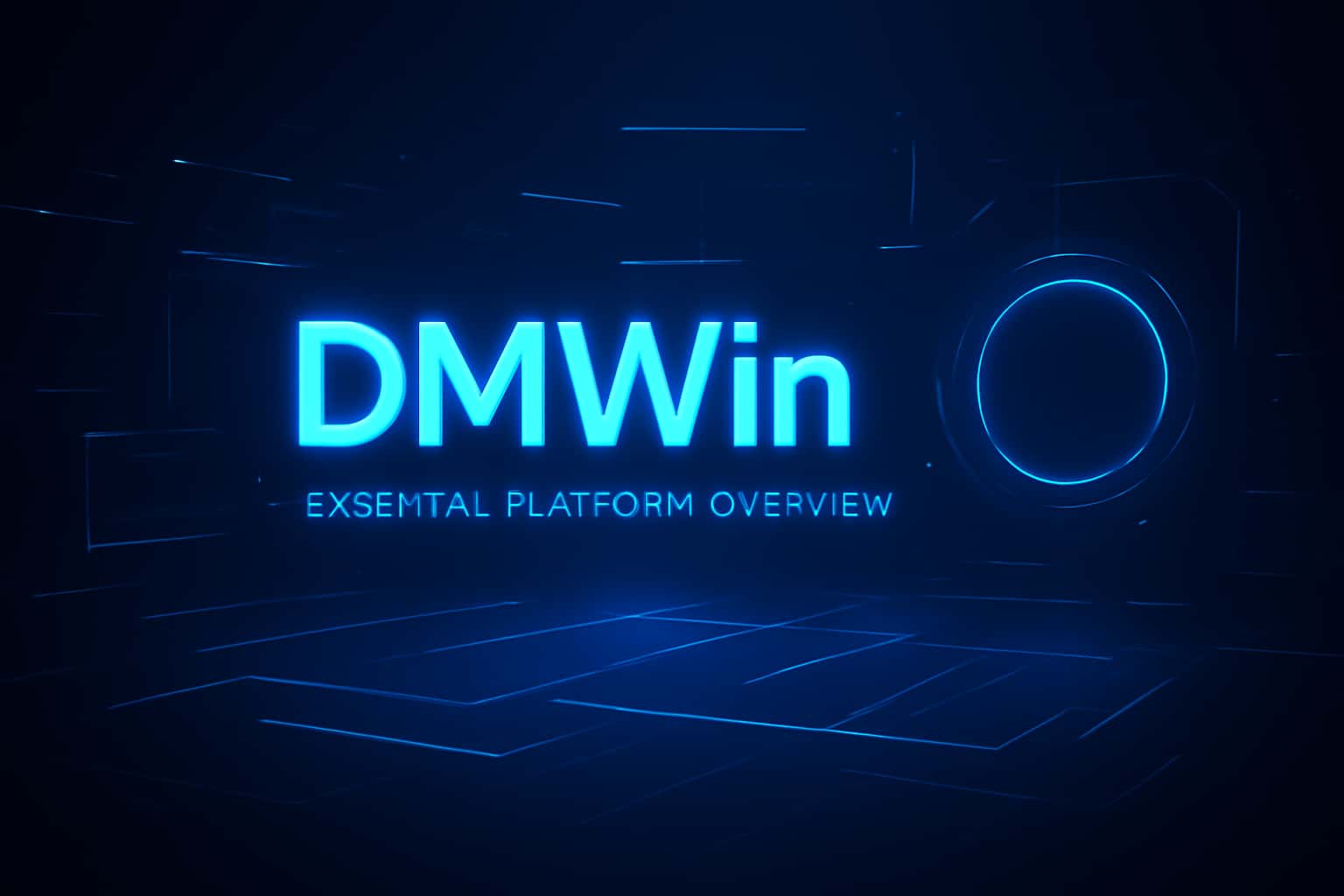 Futuristic digital landscape