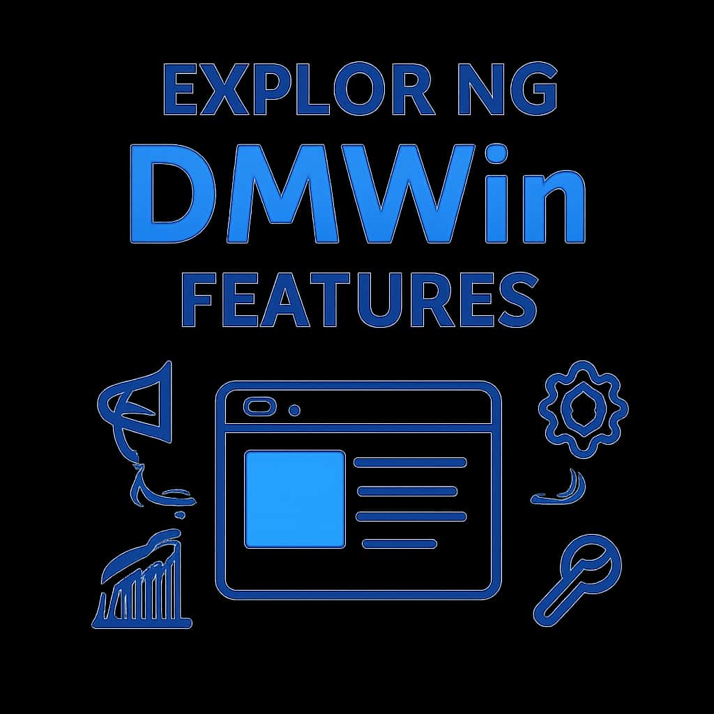 Diagram illustrating DMWin Features