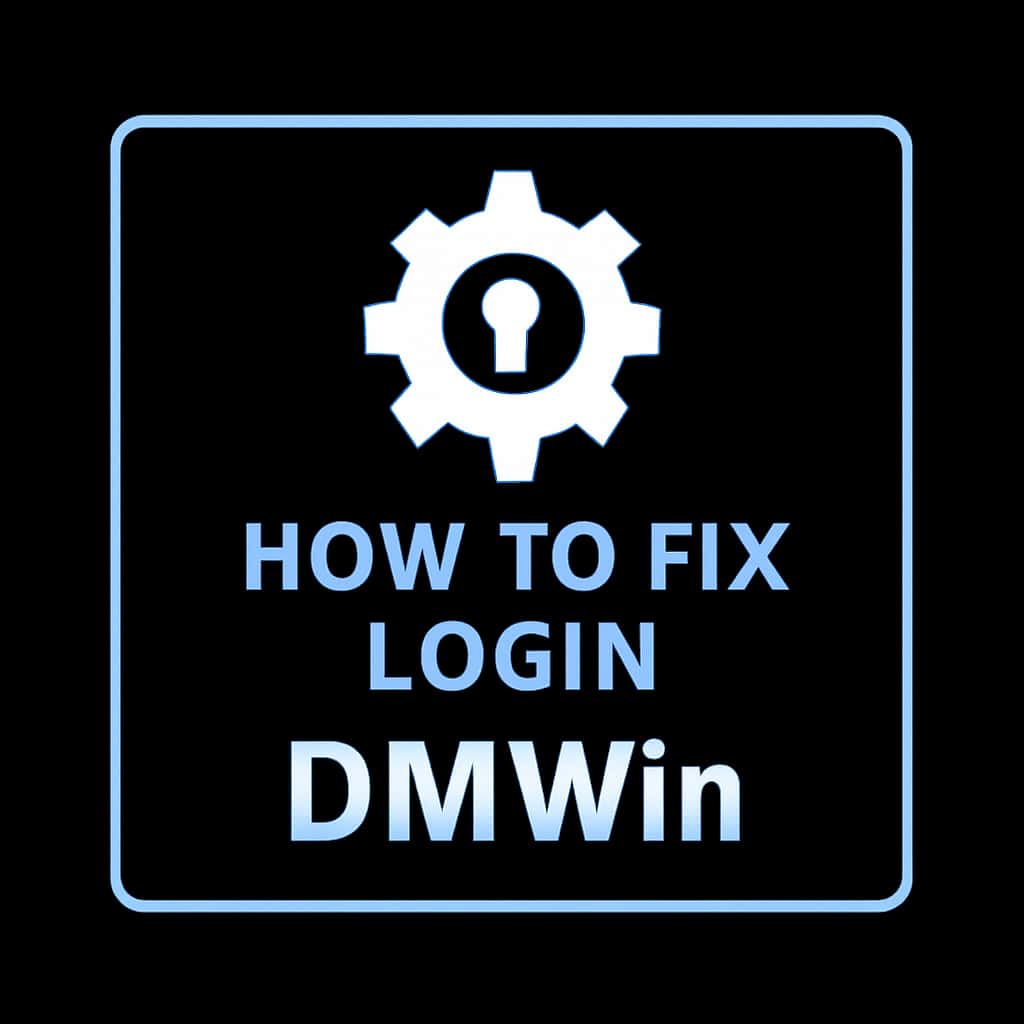 An icon depicting technical support for DMWin login issues.