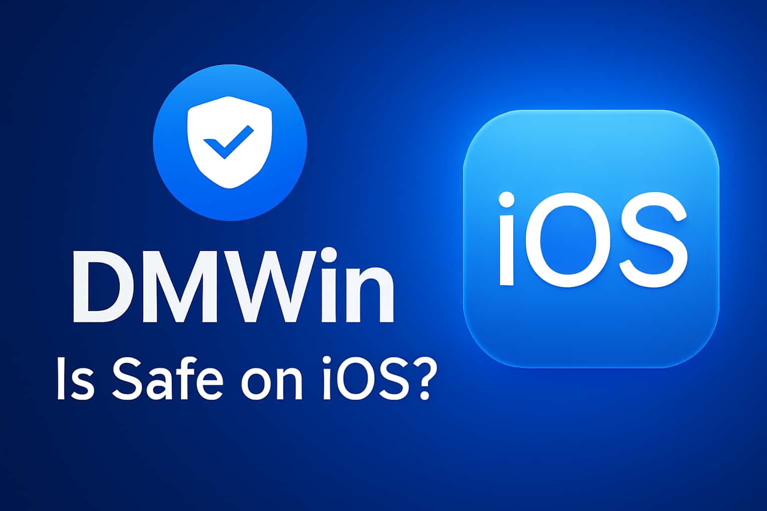 A visual representation of DMWin's safety features on iOS devices.